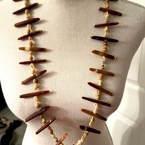 Beautiful seashell necklace and ring